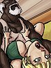 Punctuating each thrust forward into Amber's little white cunt - Whiskey mirror by Illustrated interracial