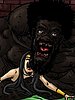Smacked his giant ball sacks against her pussy lips and trembling thighs - Farm girl by Illustrated interracial