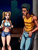 The girl gets lost, ends up in a sleazy area and is surrounded by two scruffy guys - Anacondas, Midnight at red light district by welcomix (tufos)