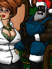Such a tight white pussy - Merry Christmas by Illustrated interracial