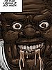 He sat back now as Jenn returned to her knees and got between his fat powerful legs - Produce Man by Illustrated interracial