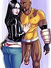 Oh wow that feels good - Interracial cartoon porn: Street fighter, Cammy, fucktality, Sonya, Jax by Michi