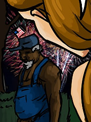 Fuck explode in me big black daddy I love your firework exploding inside of my white womb - Happy 4th of July y'all by Illustrated interracial