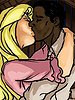 Pump Elizabeth full of his black slave sperm - Manza by Illustrated interracial