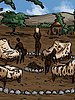 Covered with animal skins of zebra and lion - Adoption of my daughters and I into the tribe by Illustrated interracial