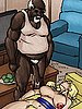 Still focused on the sensation of where his black dick was plugged deep in her cunt - Whiskey Mirror by Illustrated interracial