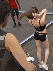 Look how she keeps twerking her ass at us - Natasha's workout part 1 by Dark Lord