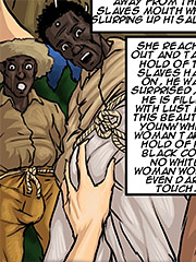 She takes hold of nigger cocks in both her tiny white hands - Manza by Illustrated interracial