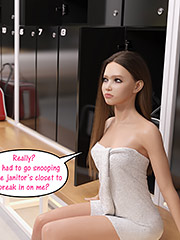 I think you're a creepy old dude who won't leave me alone - Natasha Gym part 3, DarkLord universe by by Dark Lord