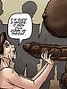 She placed the head of his black cock between her lips - Slut for ugly black men by Illustrated interracial