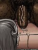She kept her mouth on it holding the beast with both hands - Produce Man by Illustrated interracial